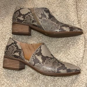 Lucky Brand Snakeskin Ankle Boot